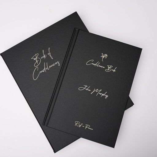 Personalized Condolence Book & Box Set